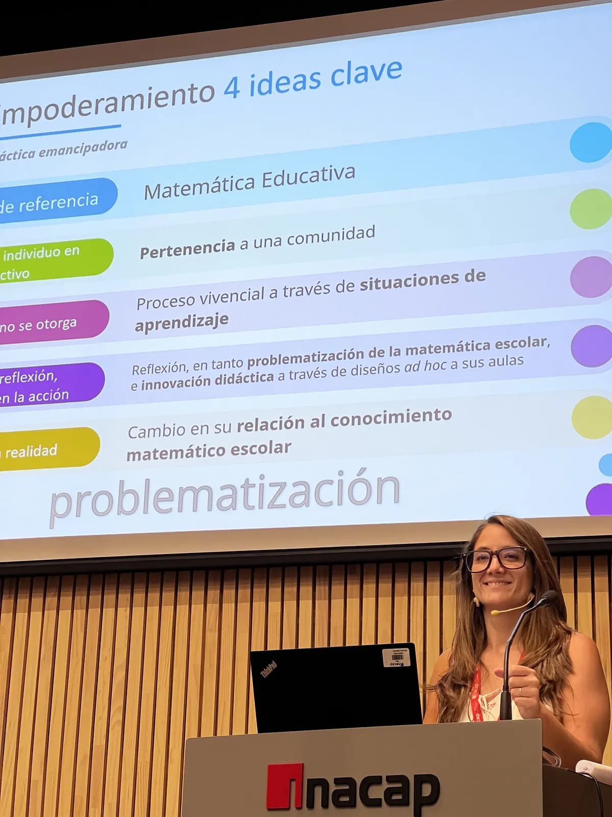 Exposición sobre la problematización de la matemática escolar — etapa de investigación